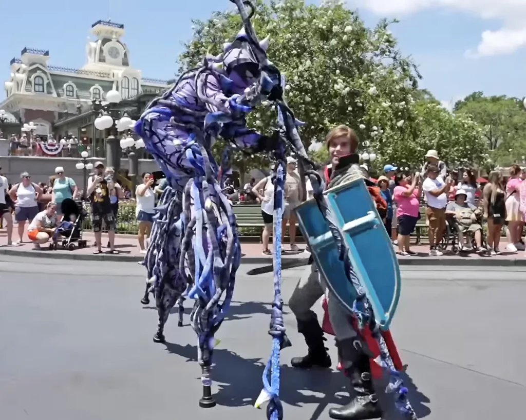 Nick Lamb playing Prince Phillip in the Festival of Fantasy parade