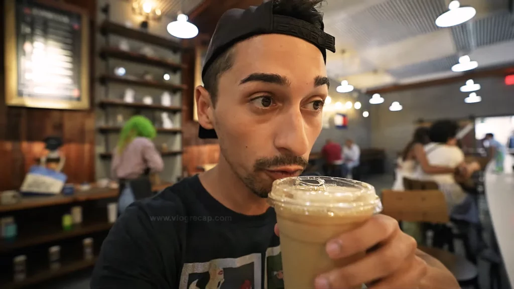 JoJo Crichton at Foxtail Coffee Co. inside of Tommy Hilfiger store
