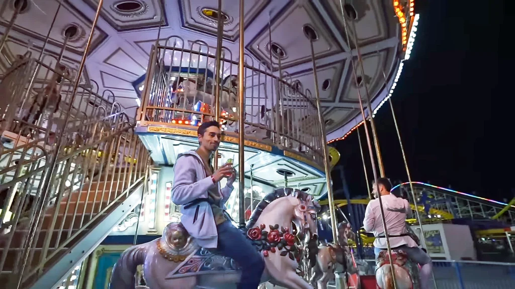 JoJo Crichton on Carousel at Fun Spot America
