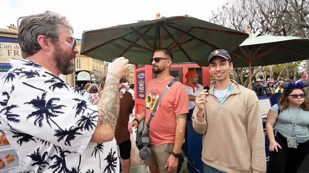 Adam the Woos, Tim Tracker, and JoJo Crichton at Festival of the Arts at Epcot